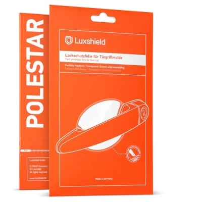 Image of Luxshield Car Door Handle Protection Film for recessed grips Polestar 2 I 2020 2024 Anti Scratch Foil Clear Paint