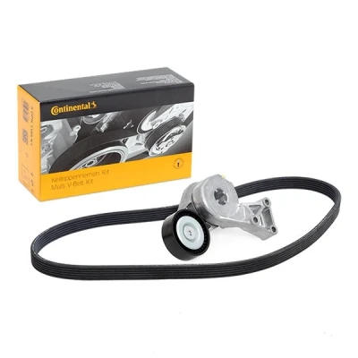 Image of 6DPK1195 V ribbed belt set CONTITECH 6DPK1195K1 VOLKSWAGEN: Golf 4, Transporter 5, Caddy 3, AUDI: TT Coupe, A3 Hatchback, SEAT: Ibiza 2, Alhambra I