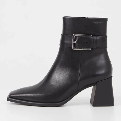 Image of Vagabond Women&#039;s Hedda Buckle Leather Heeled Boots UK 3