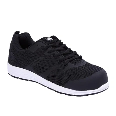 Image of Apache Vault Safety Trainers Black Size 12 UK Aluminium Toe Cap Protection SRC and S1 Certified Lightweight Flexible Work Shoe