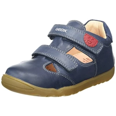 Image of Geox Baby Boys B Macchia Boy A First Steps, Caramel Navy, 5 UK Child