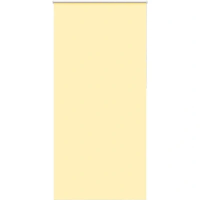 Image of vidaXL Roller Blind Blackout Yellow 100x230 cm Fabric Width 95.7 Polyester