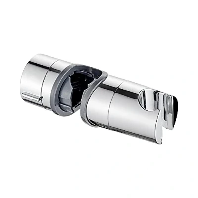 Image of Ibergrif M20404 Adjustable Shower Head Holder Replacement, 19 25mm, Bracket, Rail Slider for Hand Shower, 360 Rotation, Chrome Plated