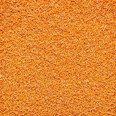 Image of Simply Topps Glimmer Sugar Strands Cake Sprinkles (Orange, 30g)