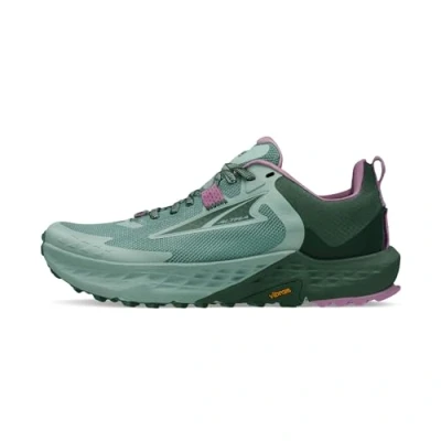 Image of Altra TIMP 5 Women&#039;s Trail Running Shoes SS24 Green Forest