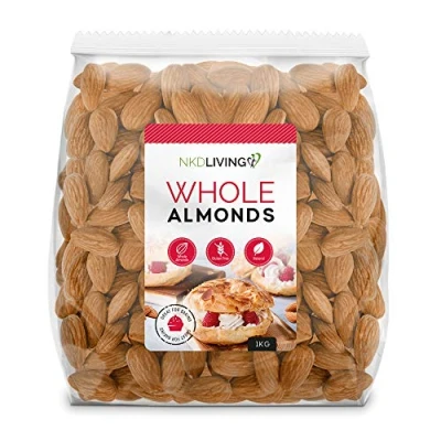 Image of NKD Living Whole Almonds 1kg from Spain