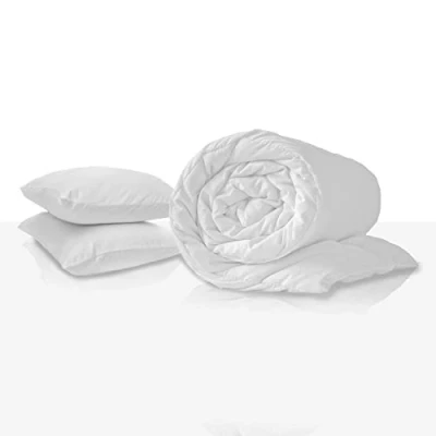 Image of EGYPTO Hollowfibre Double Duvet 15 Tog Luxurious Warm with 2 Jumbo Pillows Soft Anti Allergy Quilt (15 Tog, + Pillow Pair)