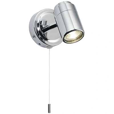 Image of Ceiling Light Fitting Multi Way Spotlight Rotatable Swiveling Spot Kitchen Lights Adjustable Surface Mounted LED GU10 Bulb Base (1 Polished Chrome, Add 5W Warm White)