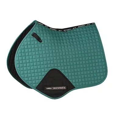 Image of WeatherBeeta Prime Jump Shaped Saddle Pad, Green, Pony