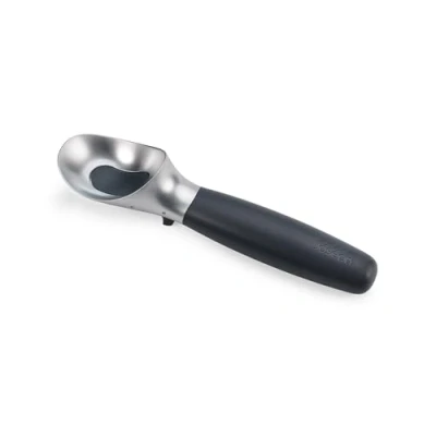 Image of Joseph Elevate Ice Cream Scoop with Easy Trigger Release and Intergrated Tool Rest Improves Hygiene, Non Slip Handle, Anthracite