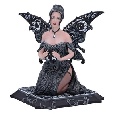 Image of Nemesis Now Spirit Board Fairy Figurine 15cm, Resin, Black, Twist on Classic Design, Gothic Alternative Gift, Cast in the Finest Expertly Hand Painted