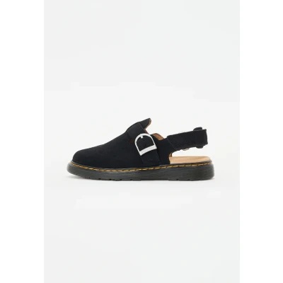 Image of Dr. Martens Jorgie Unisex Mules for kids, Size: 10K, Black Suede