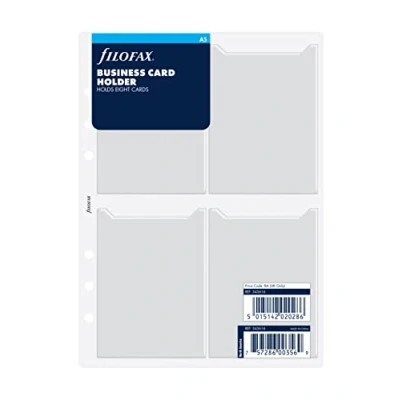 Image of Filofax A5 Business Card Holder Double Sided