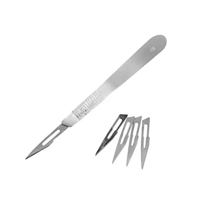 Image of Modelcraft PKN1214/3/11 Scalpel Tool Set with 5 x Blades , Silver 23cm