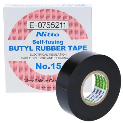 Image of Sélection Black Self Vulcanizing Adhesive Tape 5 m Roll, 15 mm x 0.5 mm, Weather and Water Resistant, Ideal for Electric, Repairs Sanitary in the Car