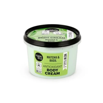 Image of Organic Shop Antioxidant Body Cream Matcha and Basil (250ml)