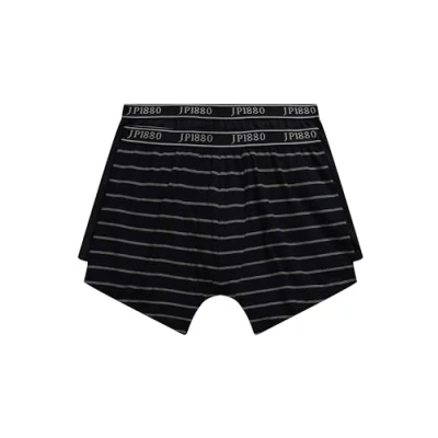 Image of JP 1880 Men&#039;s Mid Pants FLEXNAMIC, Oeko TEX, 2er Pack, Unterhose Boxer Shorts, Schwarz, XXXXL