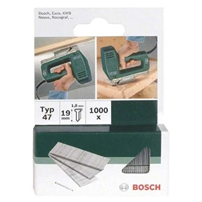 Image of Bosch 1000x Nails Type 47 (1.8 x 1.27 23 mm, Accessories for Tacker, Staple Gun)
