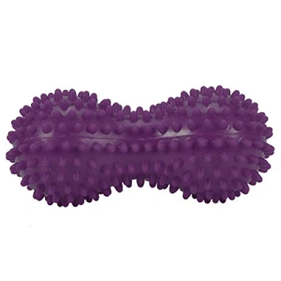 Image of Peanut Massage Ball, Spiky Ball Fitness Exercise Mobility Relief Pain Muscle Steess Plantar Fasciitis , Perfect for Trigger Point Reflexology(Purple)