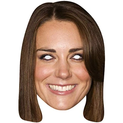 Image of SHATCHI Kate Middleton Face Mask Royal Family Celebrity Fancy Dress Party Accessories Hen Night Do Birthday Street Support