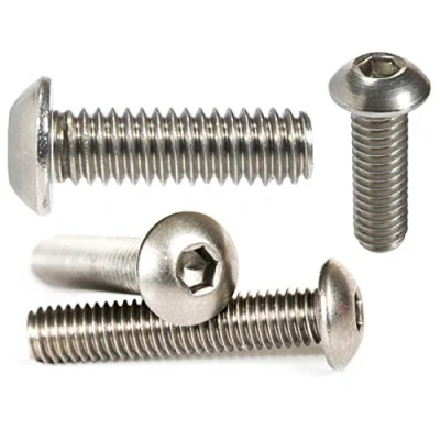Image of M4 (4mm x 6mm) Button Head Screws Allen Socket Bolts A2 Stainless Steel (Pack of 20)