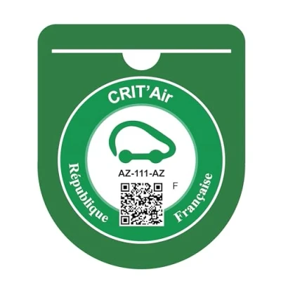 Image of HADEXIA Crit&#039;Air Macaron Windscreen Sticker Holder Self Adhesive Pouch Case Green