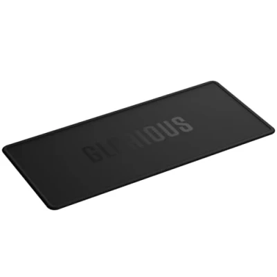 Image of Glorious Gaming Sound Dampening Keyboard Mat Quilted Edges, Absorbs Noise &amp; Vibrations, Machine Washable, Non Slip Base, Fits Most TKL Keyboards Black