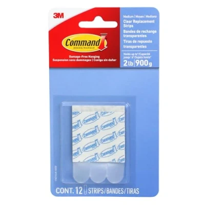 Image of Command Medium Refill, White, 36 Strips (GP021 36NA) Easy to Open Packaging