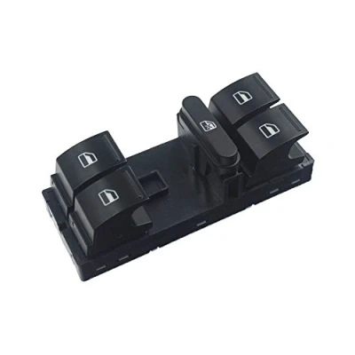 Image of Twowinds Power Window Switch, Left front door, Polo 5 (2005 2014) Caddy (2009 2013) Golf (2010 Sedan 2010) 1K4959857B