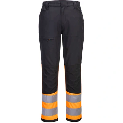 Image of Portwest WX2 Eco Hi Vis Class 1 Service Trouser Orange/Black 41