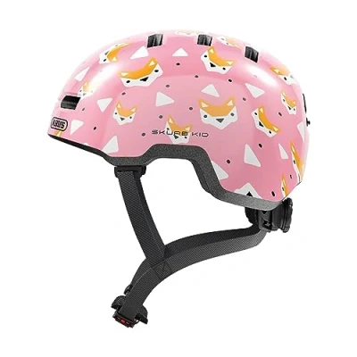 Image of ABUS children&#039;s helmet Skurb Kid robust bike in skate style with room for a ponytail and various designs girls boys pink, size M