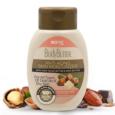 Image of Biocare Labs Body Butter with Cocoa and Shea Moisturizing Lotion, 8 oz