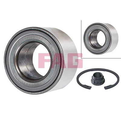 Image of 9008036087, 9008036087WB, 9036336137, 9036336137WB, 9036340066 Wheel bearing kit FAG 713 6187 80 Photo corresponds to scope of supply 74mm