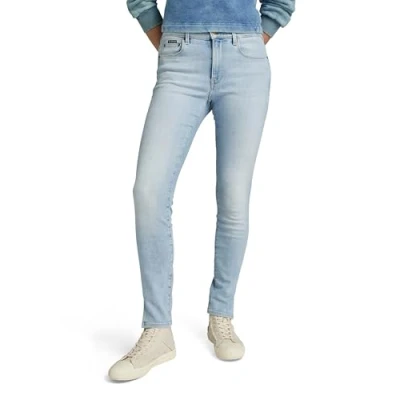 Image of G STAR RAW Women&#039;s 3301 Skinny Split Jeans, Blue (sun faded bluejay D24761 C051 G307), 26W / 28L