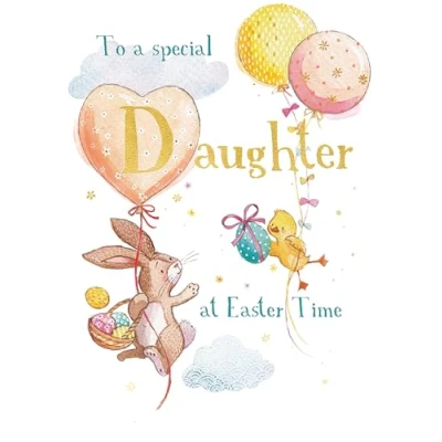 Image of to A Special Daughter Hoppy Together Cute Easter Greeting Card EGHA0197