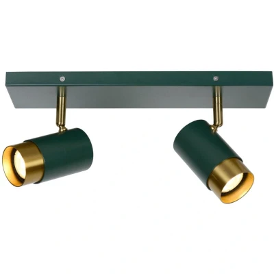 Image of Floris Modern Twin Ceiling Spotlight 2xGU10 Green