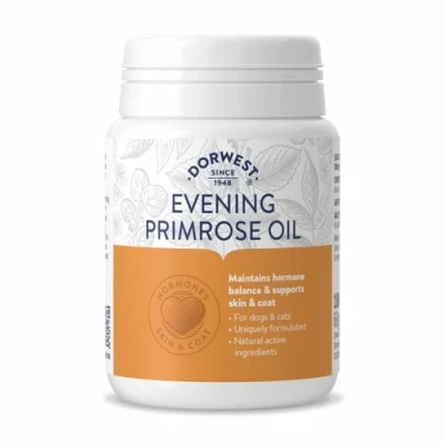 Image of Dorwest Herbs Evening Primrose Oil Capsules for Dogs and Cats 100