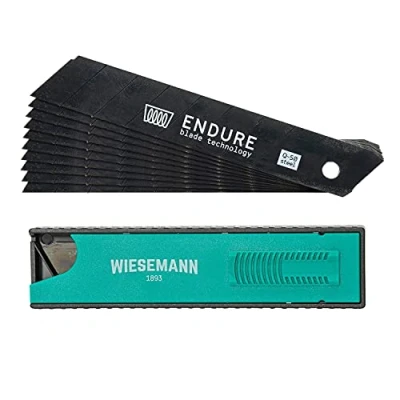 Image of 10 Cutter Blades 100 x 18 0,5mm from WIESEMANN 1893 I Standardised for All Common Cutters The Endure Series with Practical Box 81598