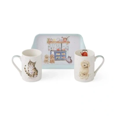 Image of Wrendale Designs Country Kitchen Mug &amp; Tray Set