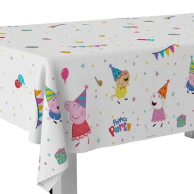 Image of BeenSmile, PEPPA PIG Tablecloth, Birthday Decoration Children&#039;s Party Supplies, Celebrations and Birthdays, 1 Unit, 120x180 CM