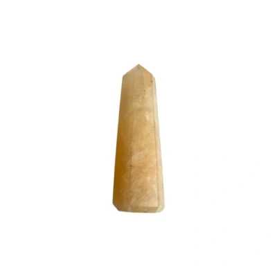 Image of VIE Small Obelisk Tower, 5 7cm, Yellow Aventurine, Natural, One Size