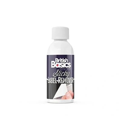 Image of BritishBasics Sticky Stuff Label Sticker Remover Liquid 250ml, Clear