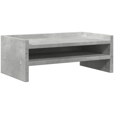 Image of vidaXL Monitor Stand Concrete Grey 42x24x16 cm Engineered Wood