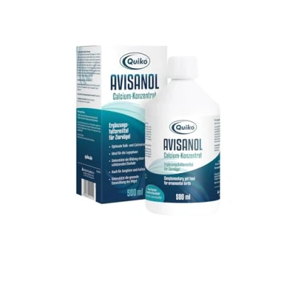 Image of Quiko Avisanol Calcium Concentrate 500ml For pet birds, racing pigeons &amp; chickens Promotes bone eggshell formation Supports feather moulting