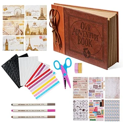 Image of THE TWIDDLERS Our Adventure Book: DIY Scrapbook &amp; Photo Album Kit 80 Pages