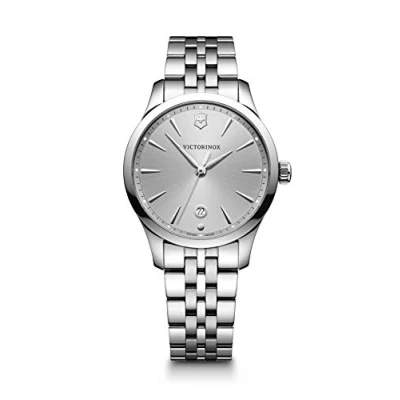 Image of Victorinox Women’s Watch Alliance Small Ø 35 mm, Swiss Made, Analogue Quartz, Water Resistant up to 100 m, Sapphire Glass, Stainless Steel Strap, Silver