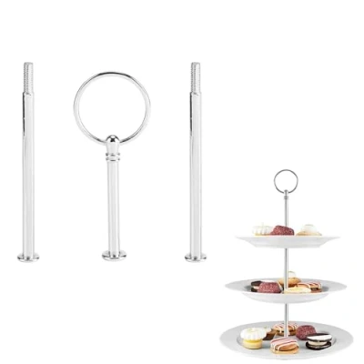 Image of Cake Stand Handle, Multi tiers Cupcake Tray Handle Fruit Plate Hardware Centre Fittings for Birthday Party Anniversary or Daily Use (Plate Is Not Included)