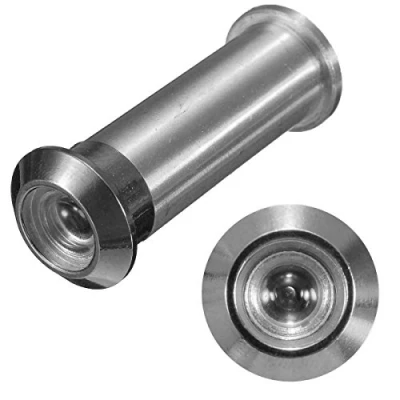 Image of Security Door Viewer Spy Hole Polished Chrome 160 Degree Aspect