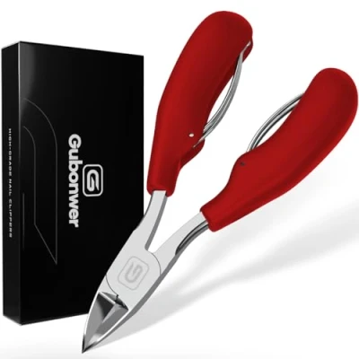 Image of Pedicure Nail Clippers, Professional Thick Toenail Clippers and Ingrown for Men Seniors, Heavy Duty Toenails