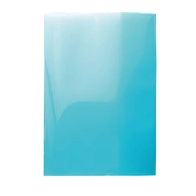 Image of HERMA 19612 Notebook Covers A5 Transparent Turquoise Pack of 10 Made Durable, Wipe Clean &amp; Extra Thick Polypropylene Film, Cover Set for School Notebooks,